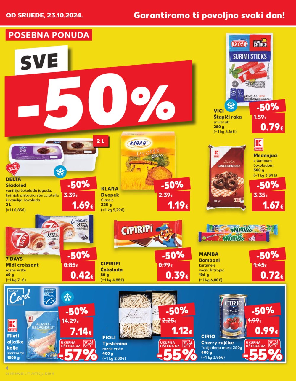 Kaufland katalog Akcija 23.10.-29.10.2024. Odabrane poslovnice