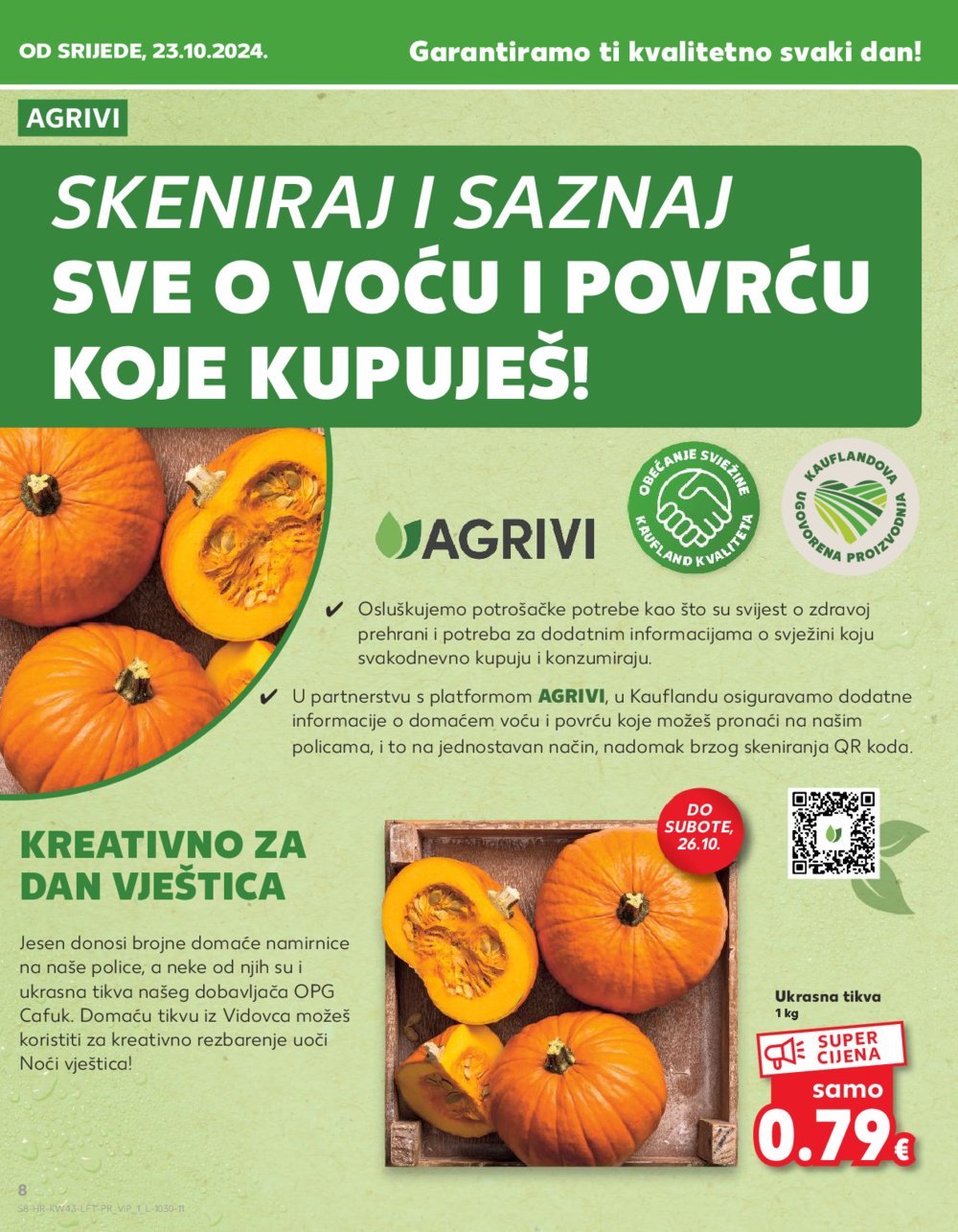 Kaufland katalog Akcija 23.10.-29.10.2024. Odabrane poslovnice