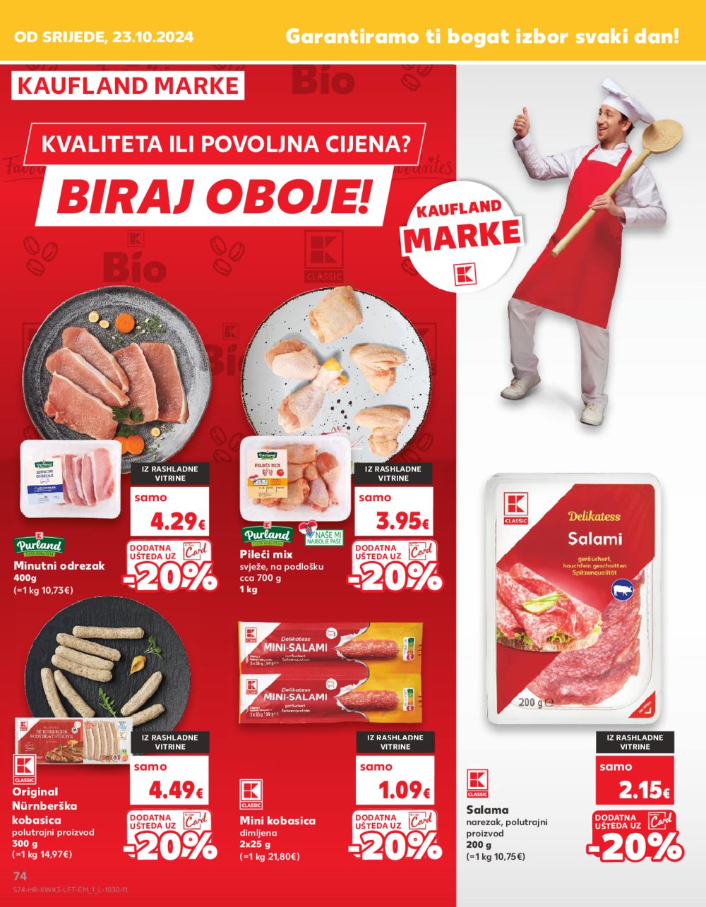 Kaufland katalog Akcija 23.10.-29.10.2024. Odabrane poslovnice