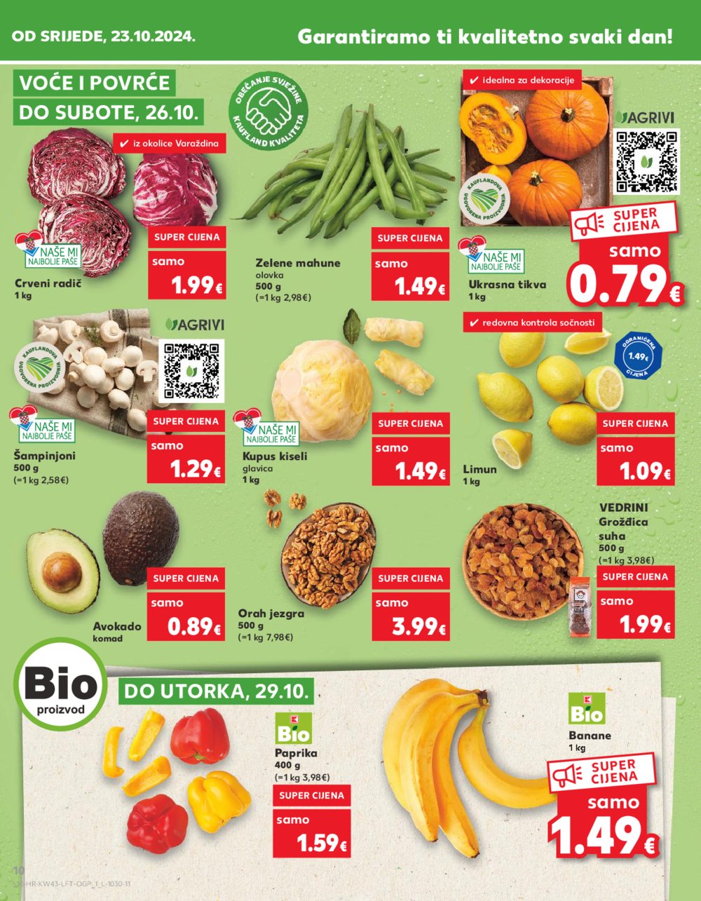 Kaufland katalog Akcija 23.10.-29.10.2024. Odabrane poslovnice