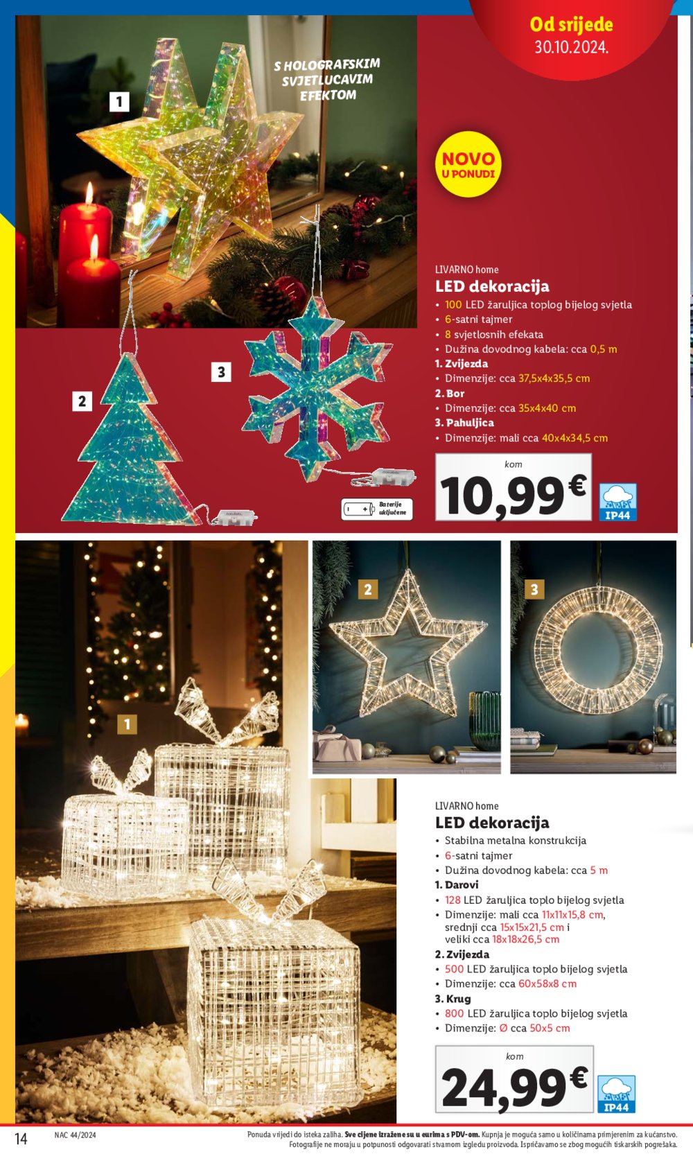 Lidl katalog Blagdani od 30.10.2024.