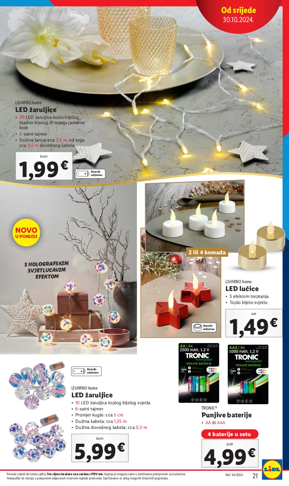 Lidl katalog Blagdani od 30.10.2024.