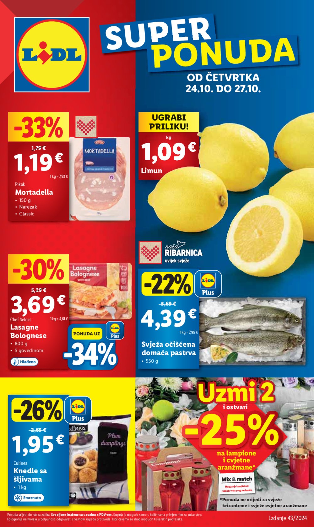 Lidl katalog Super ponuda od četvrtka 24.10.-27.10.2024.