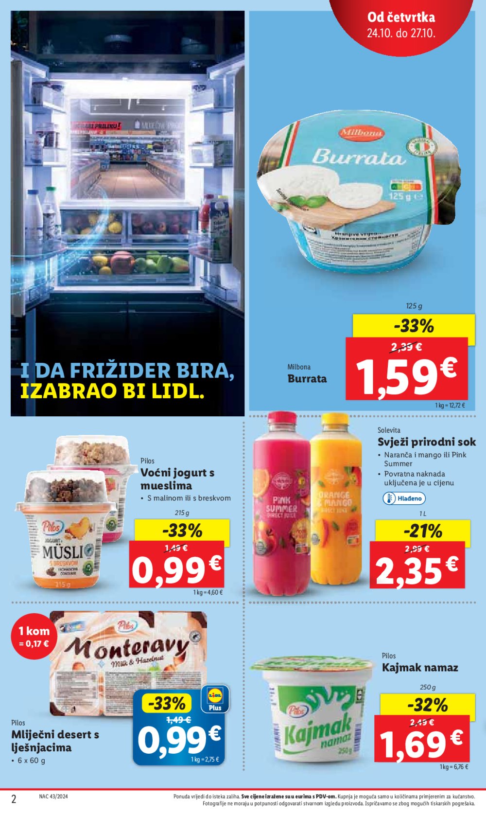 Lidl katalog Super ponuda od četvrtka 24.10.-27.10.2024.