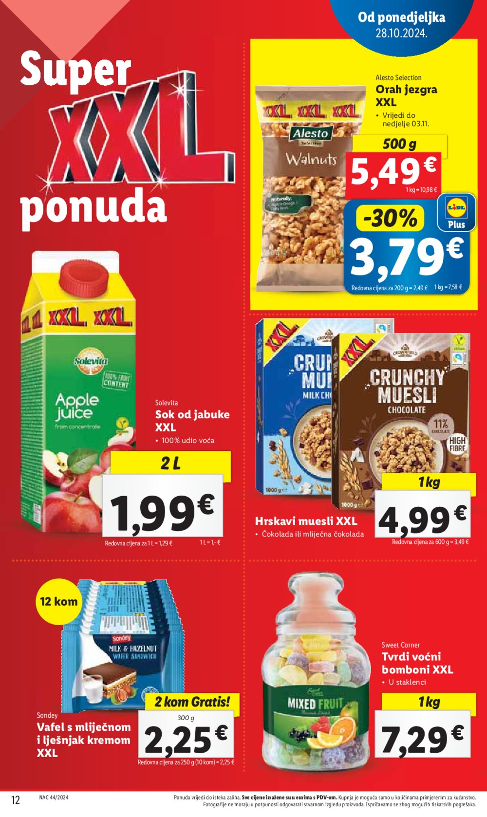 Lidl katalog Super ponuda od ponedjeljka 28.10.-03.11.2024.