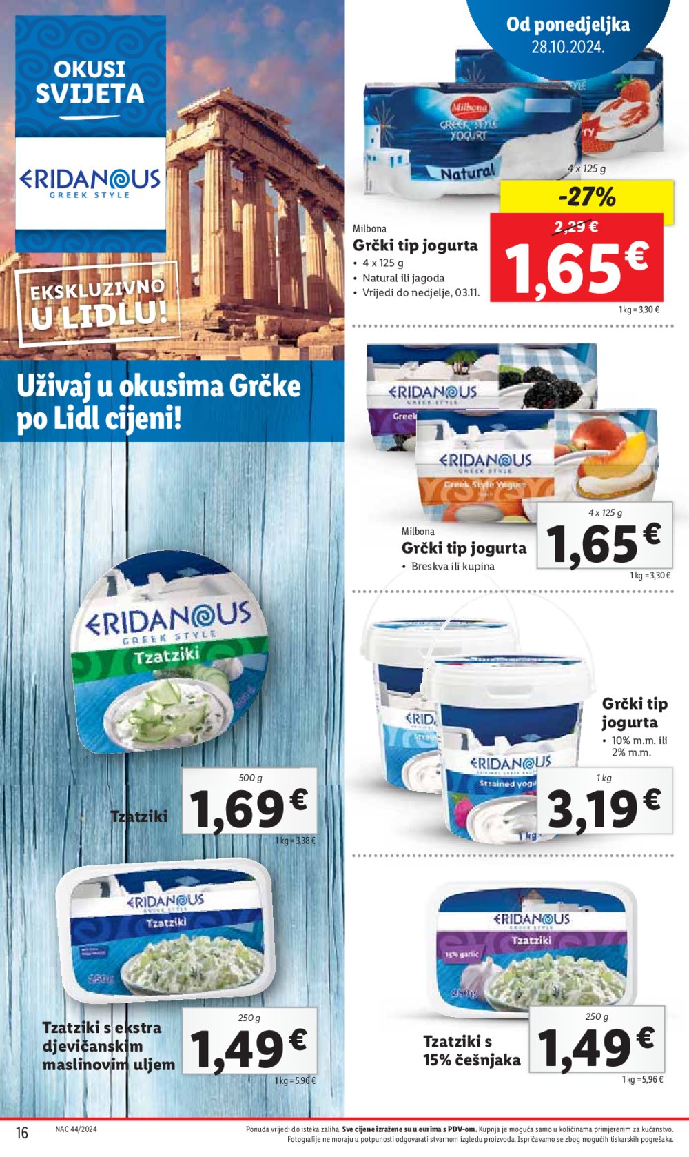 Lidl katalog Super ponuda od ponedjeljka 28.10.-03.11.2024.