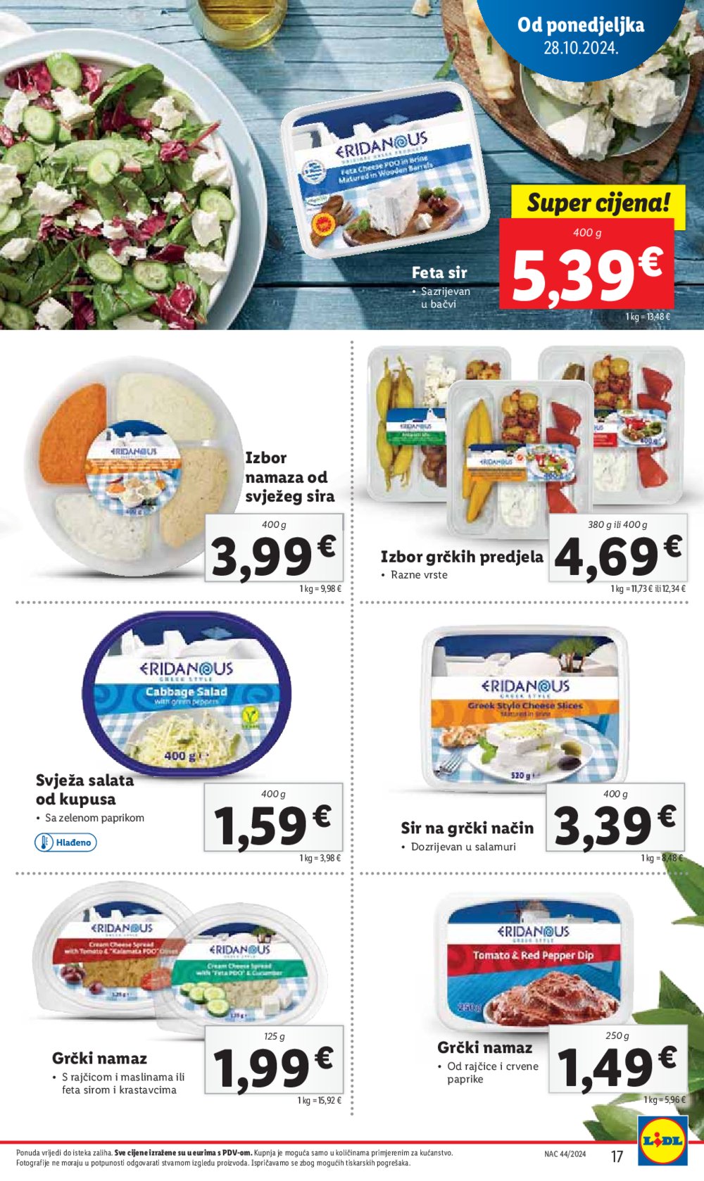 Lidl katalog Super ponuda od ponedjeljka 28.10.-03.11.2024.