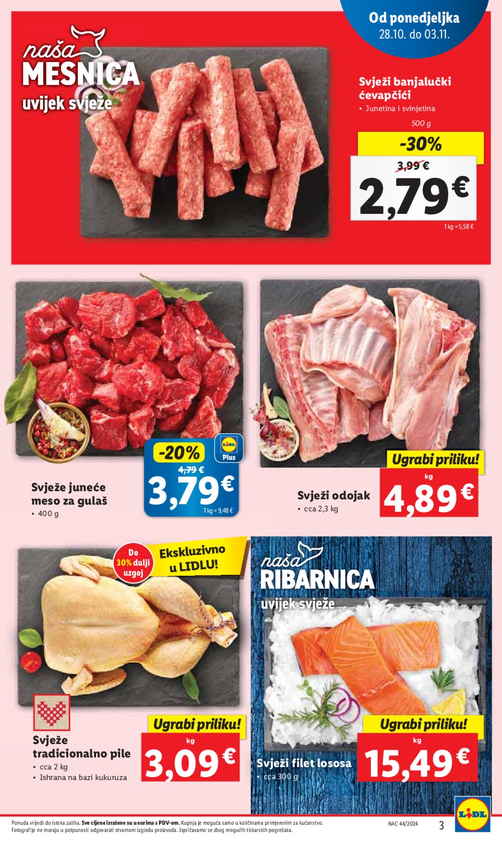 Lidl katalog Super ponuda od ponedjeljka 28.10.-03.11.2024.