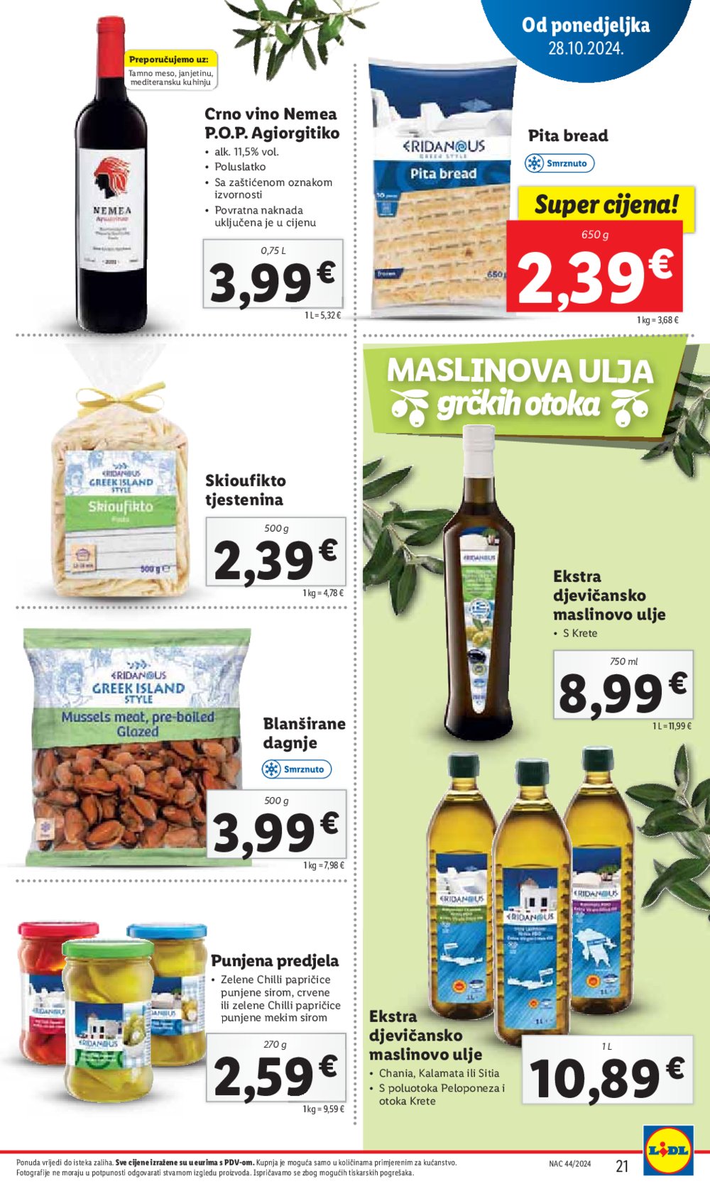 Lidl katalog Super ponuda od ponedjeljka 28.10.-03.11.2024.