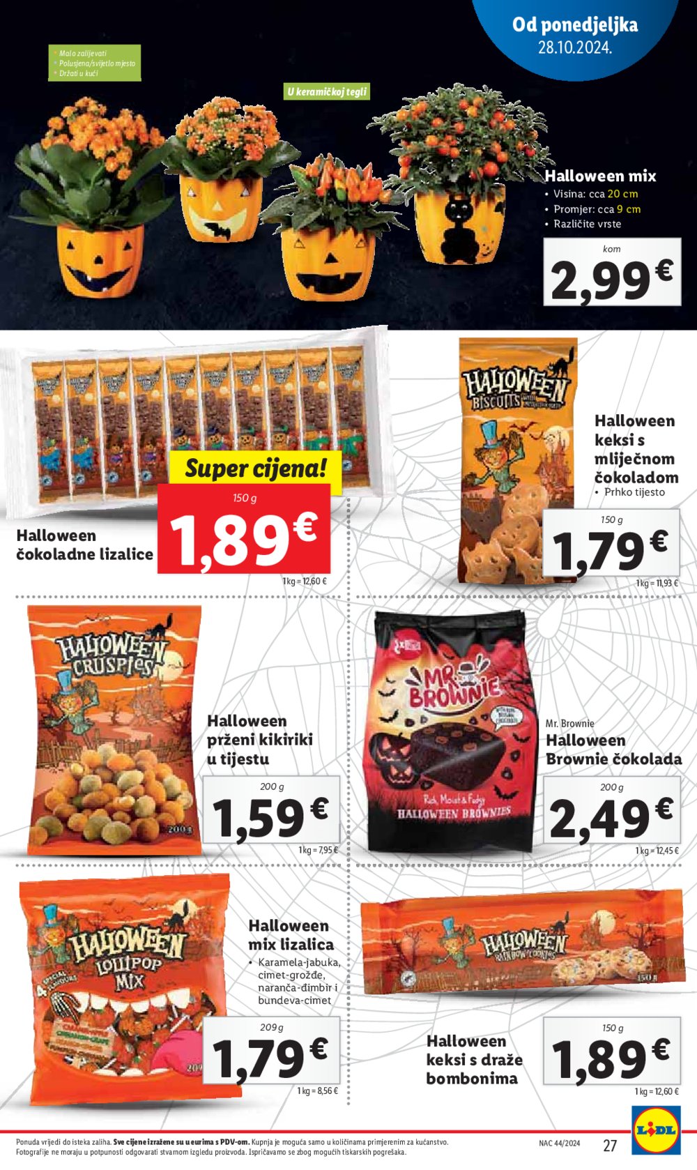 Lidl katalog Super ponuda od ponedjeljka 28.10.-03.11.2024.