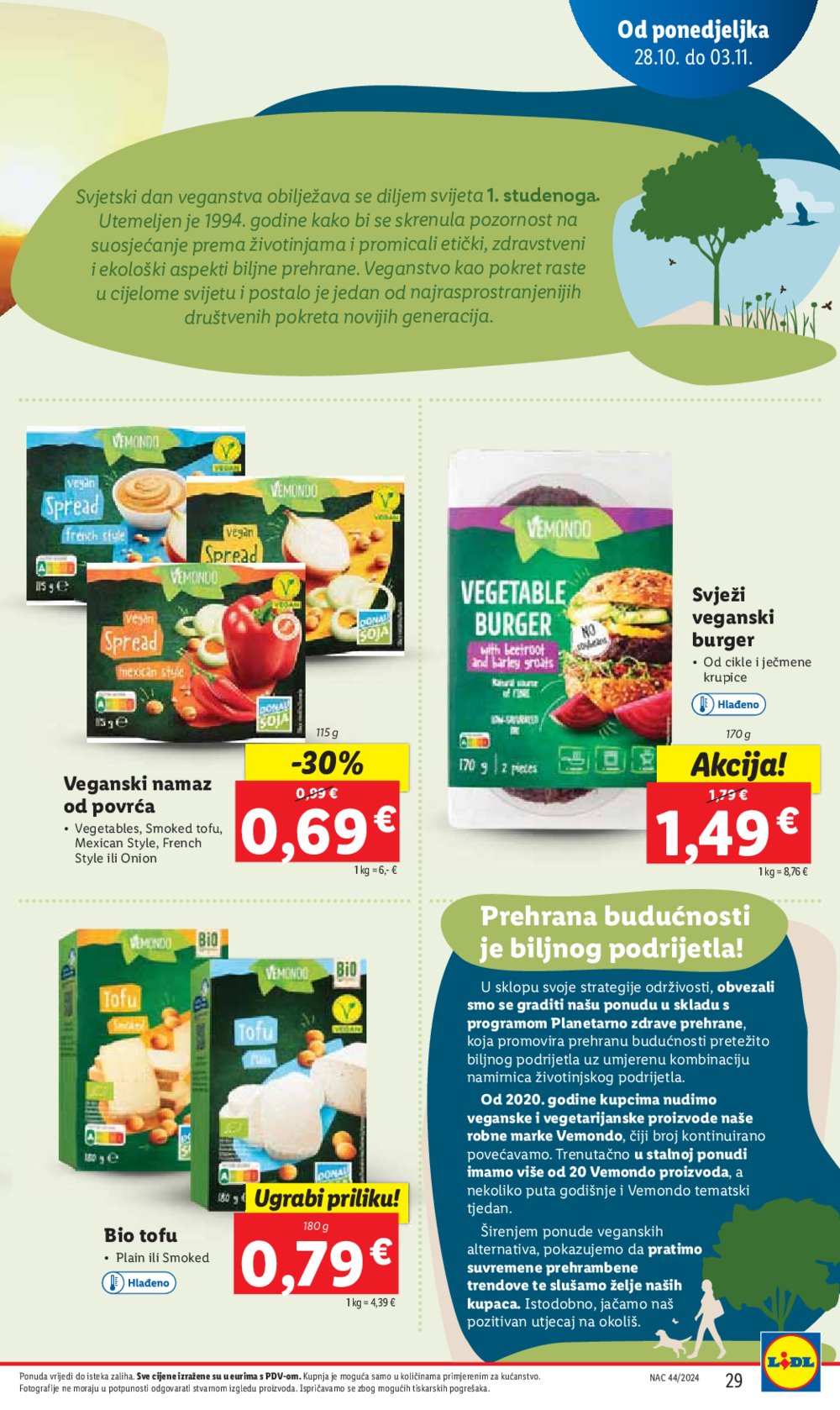 Lidl katalog Super ponuda od ponedjeljka 28.10.-03.11.2024.