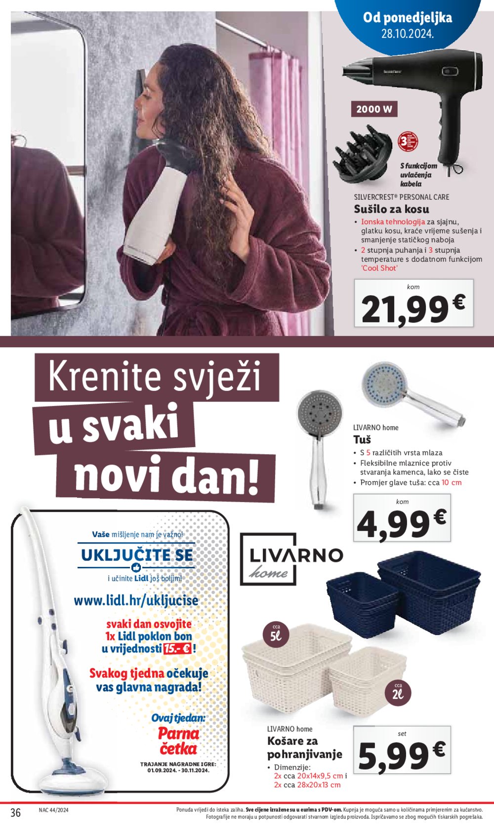 Lidl katalog Super ponuda od ponedjeljka 28.10.-03.11.2024.