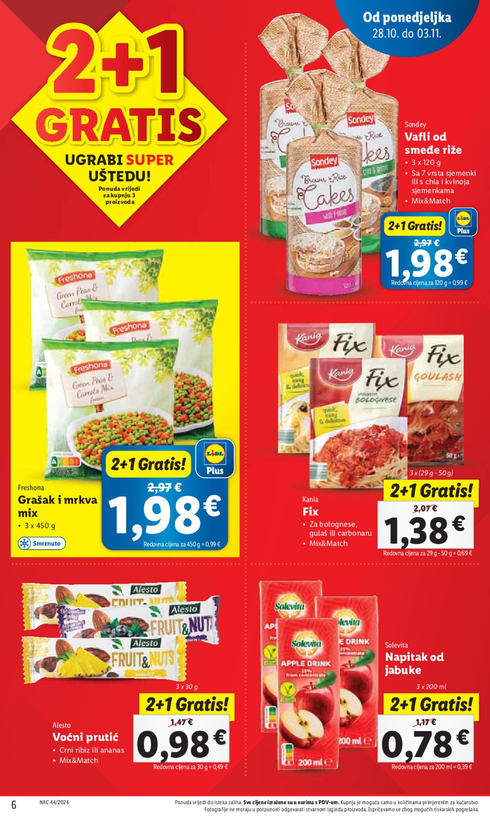 Lidl katalog Super ponuda od ponedjeljka 28.10.-03.11.2024.