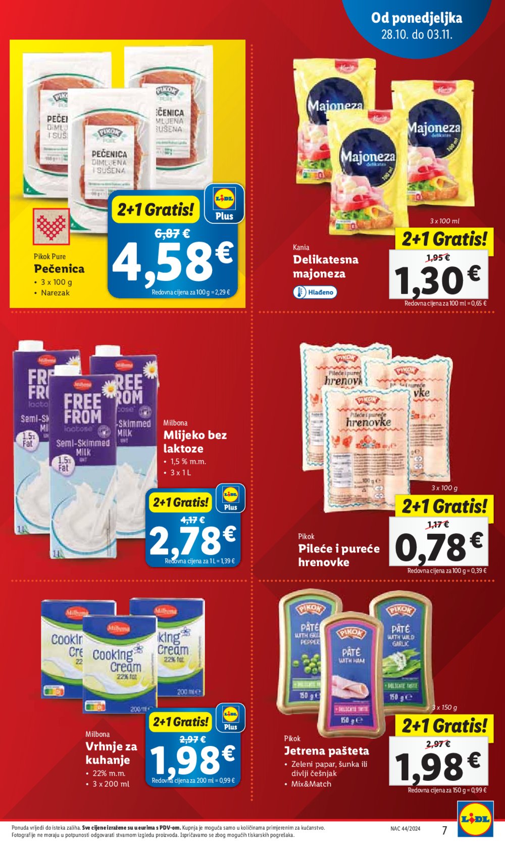 Lidl katalog Super ponuda od ponedjeljka 28.10.-03.11.2024.