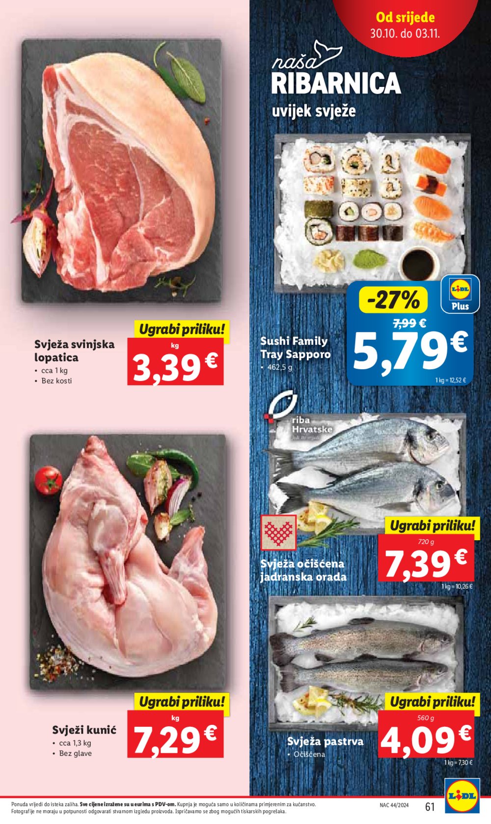 Lidl katalog Super ponuda od ponedjeljka 28.10.-03.11.2024.