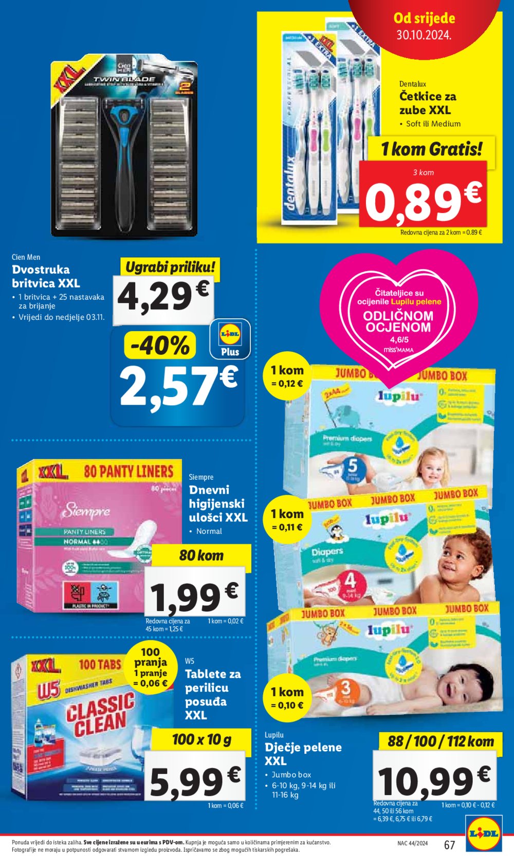 Lidl katalog Super ponuda od ponedjeljka 28.10.-03.11.2024.