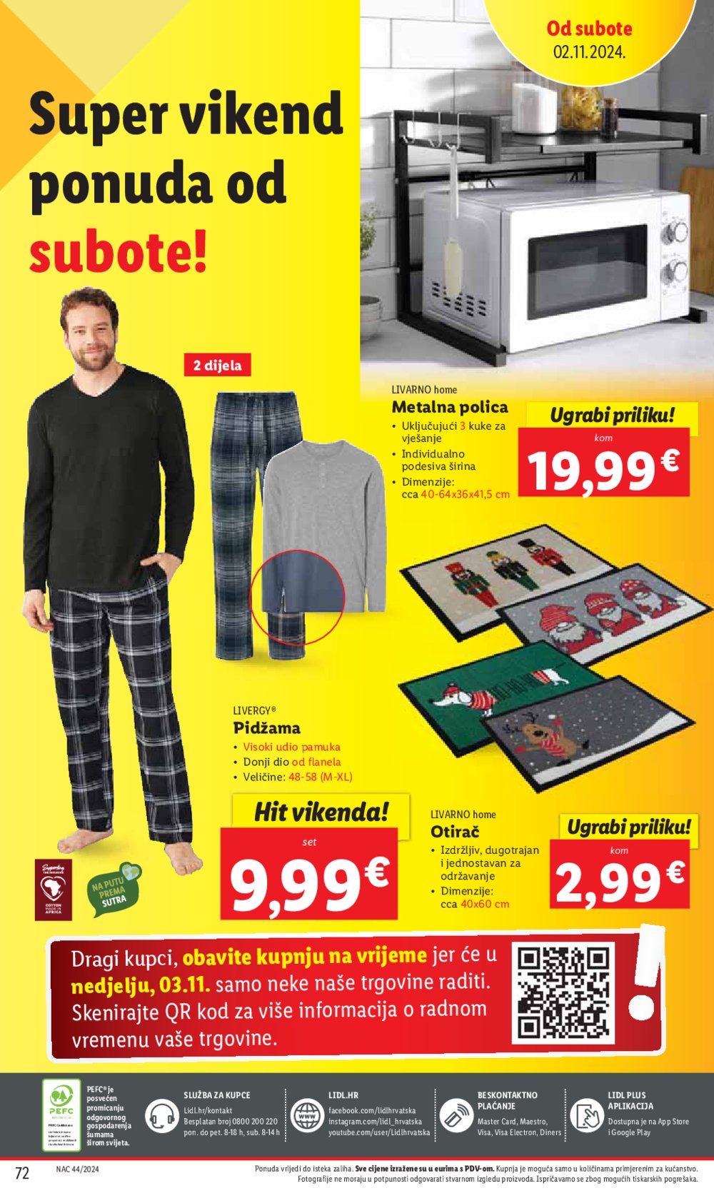 Lidl katalog Super ponuda od ponedjeljka 28.10.-03.11.2024.