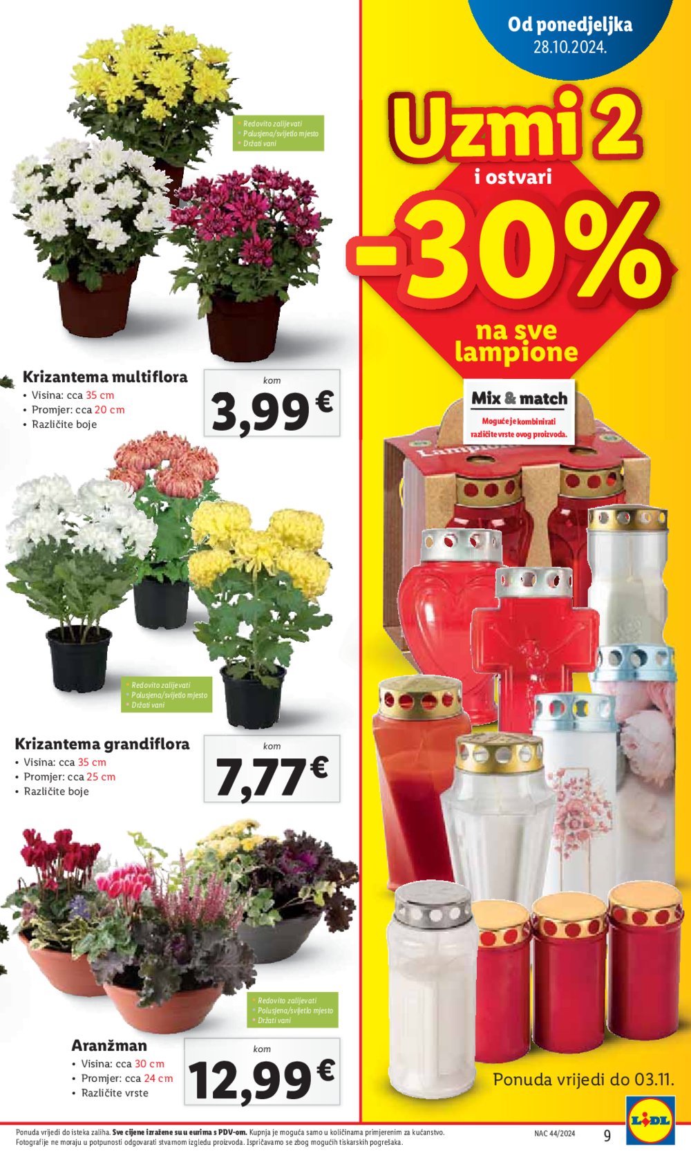 Lidl katalog Super ponuda od ponedjeljka 28.10.-03.11.2024.