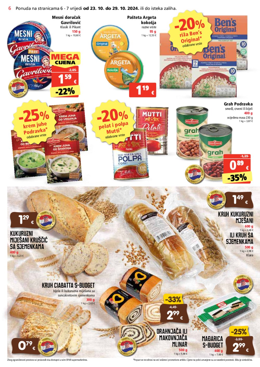 SPAR katalog Akcija 23.10.-29.10.2024.