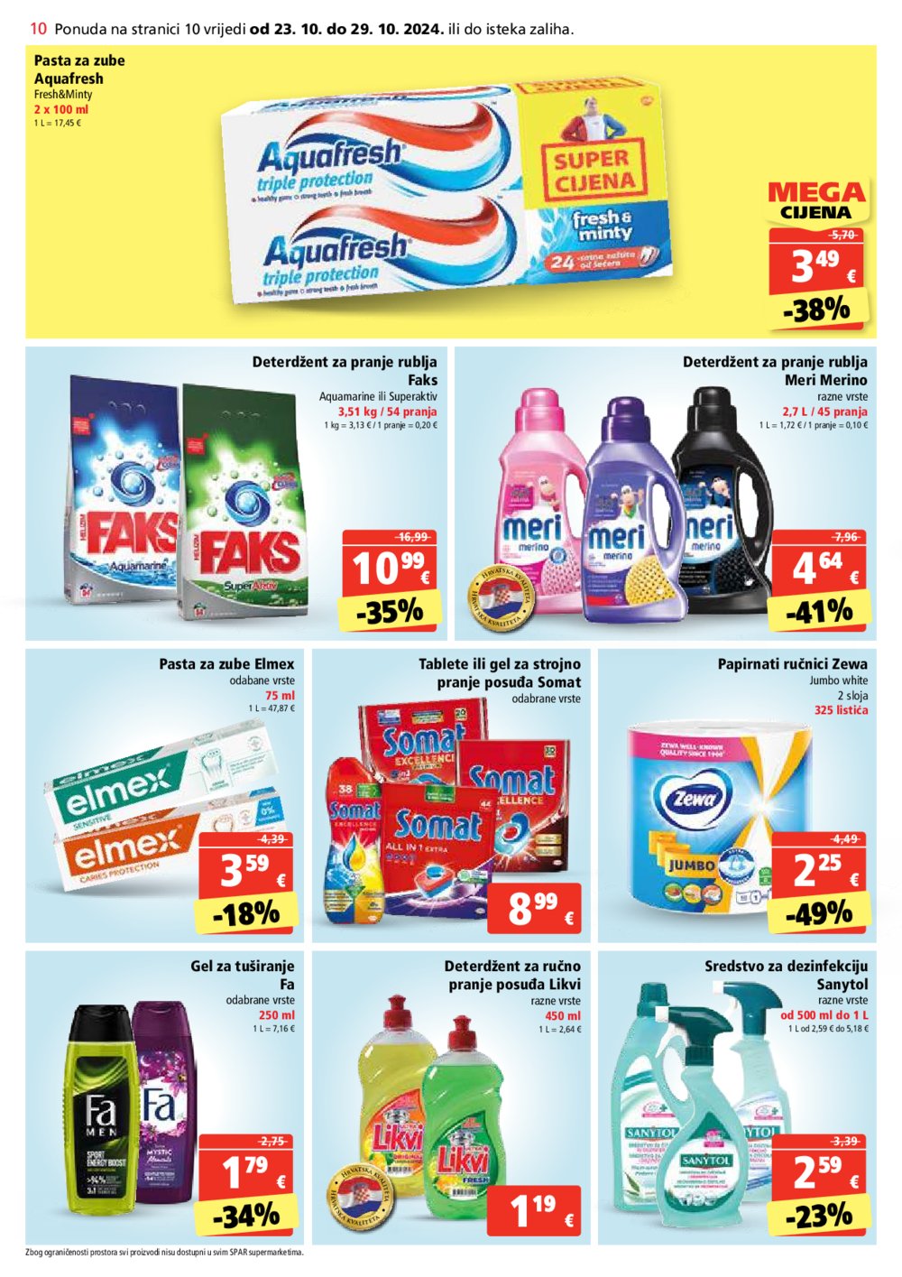 SPAR katalog Akcija 23.10.-29.10.2024.