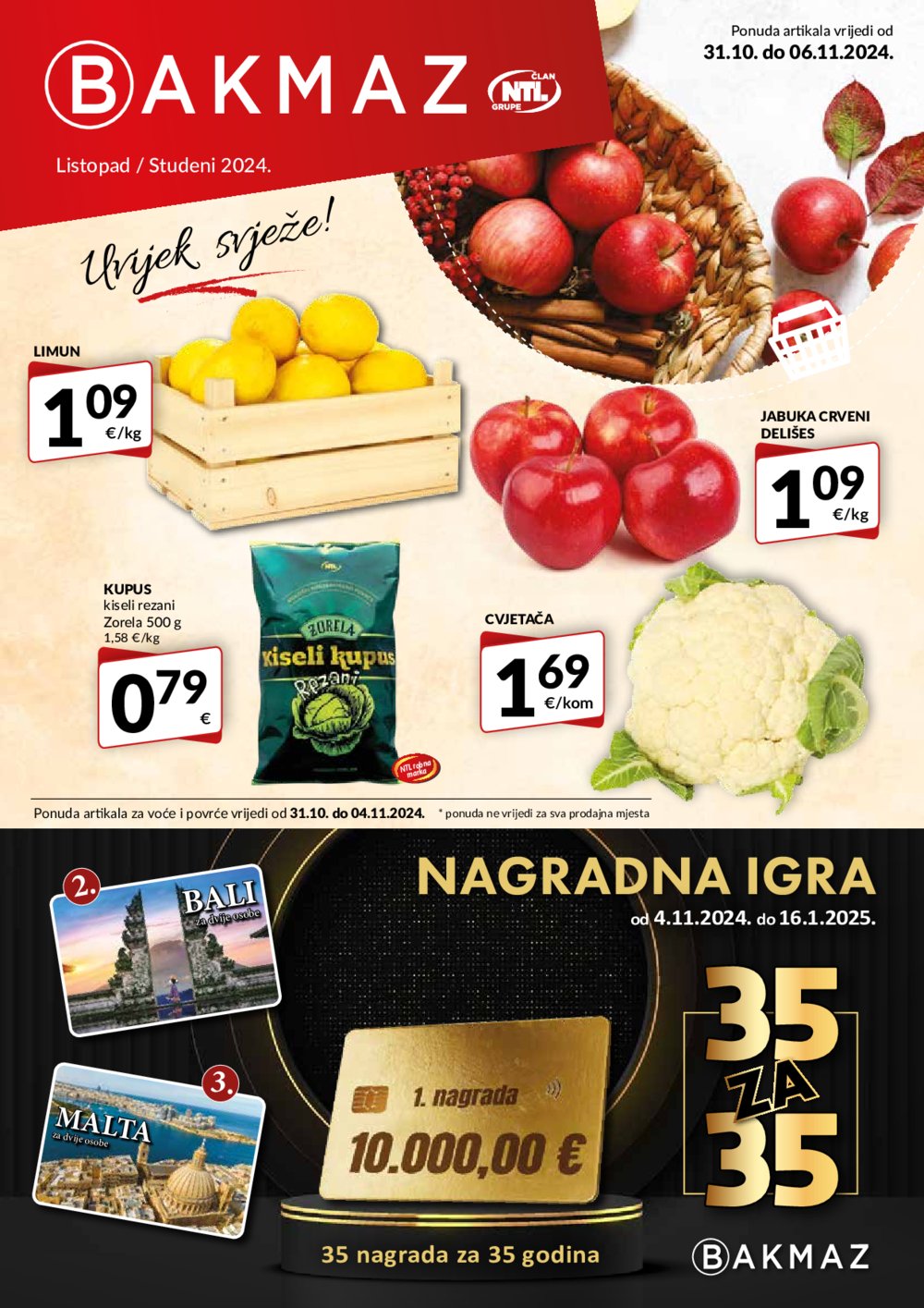 Bakmaz katalog Akcija 31.10.-06.11.2024.