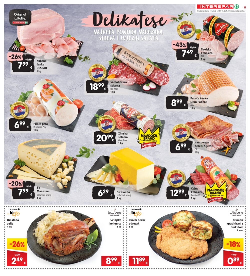 INTERSPAR katalog Akcija 30.10.-05.11.2024.