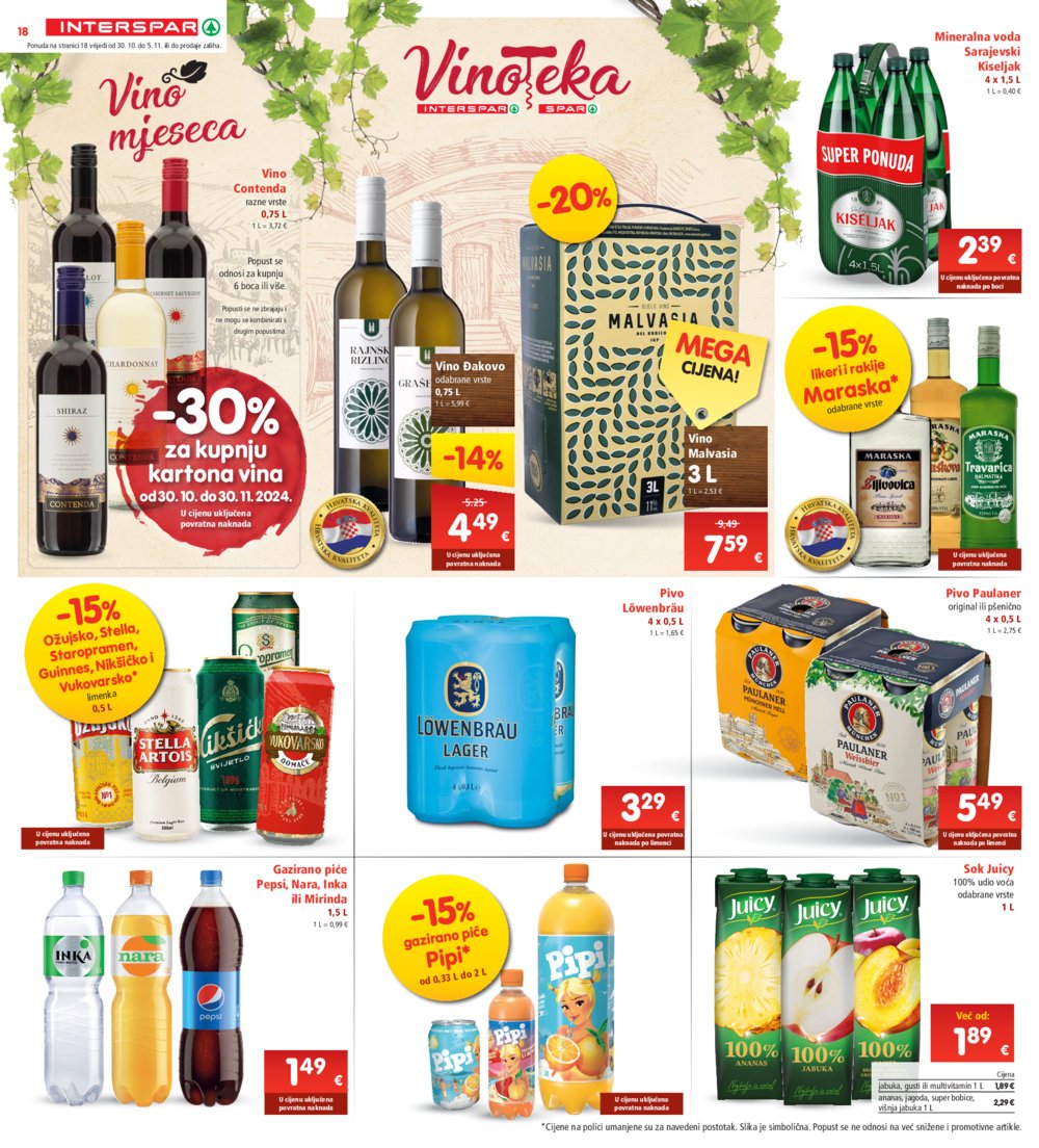 INTERSPAR katalog Akcija 30.10.-05.11.2024.