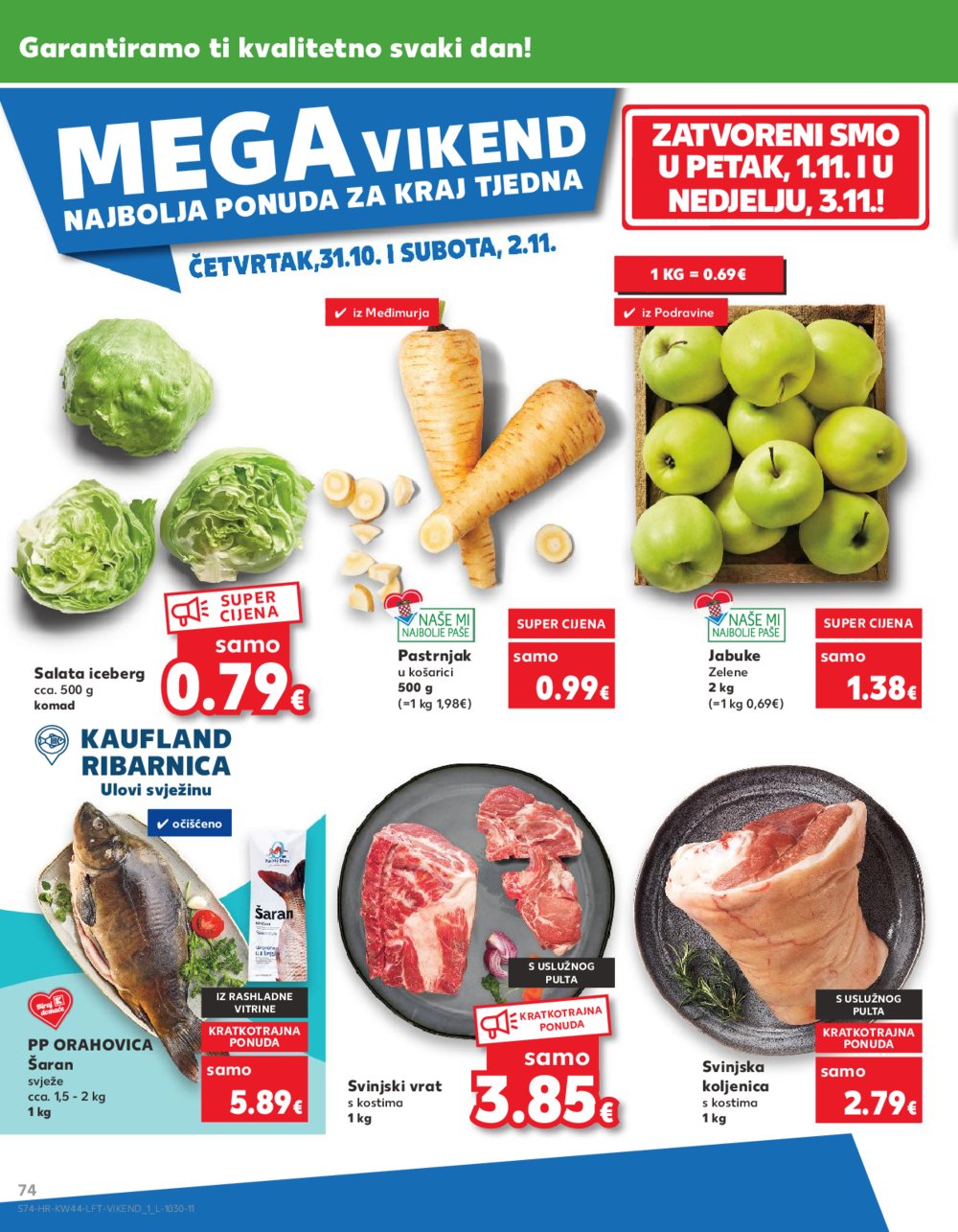 Kaufland katalog Akcija 30.10.-05.11.2024. Dugo Selo