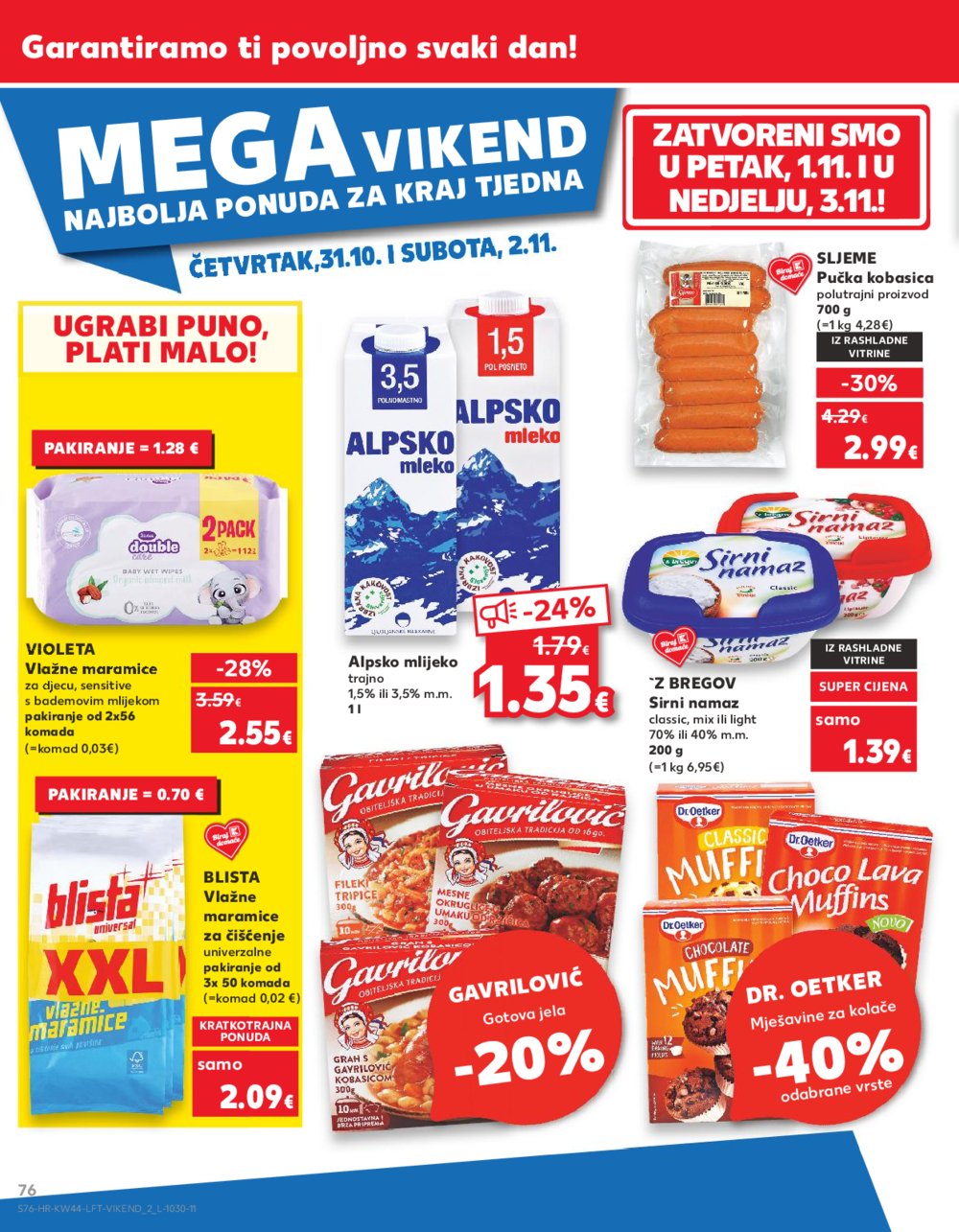 Kaufland katalog Akcija 30.10.-05.11.2024. Dugo Selo