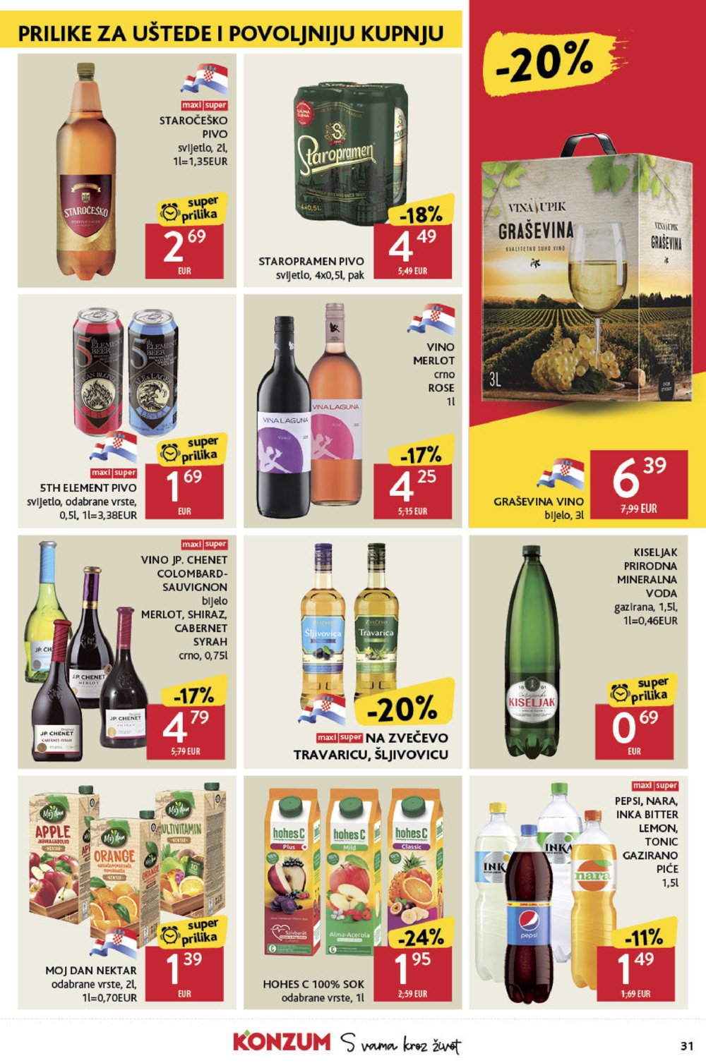 Konzum katalog Akcija 31.10.-06.11.2024.