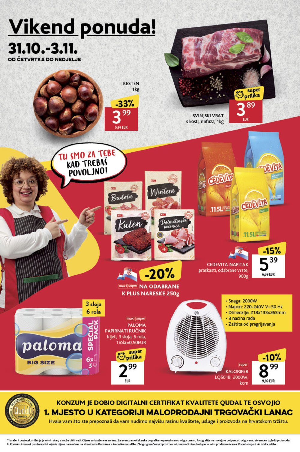 Konzum katalog Akcija 31.10.-06.11.2024.