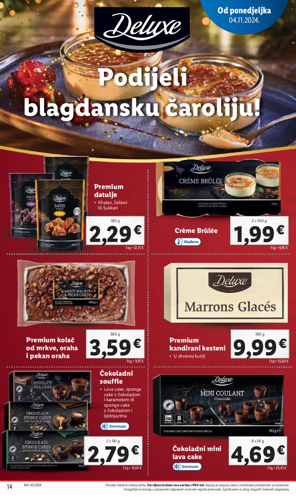 Lidl Super Ponuda od ponedjeljka 04.11. - 10.11.2024. 