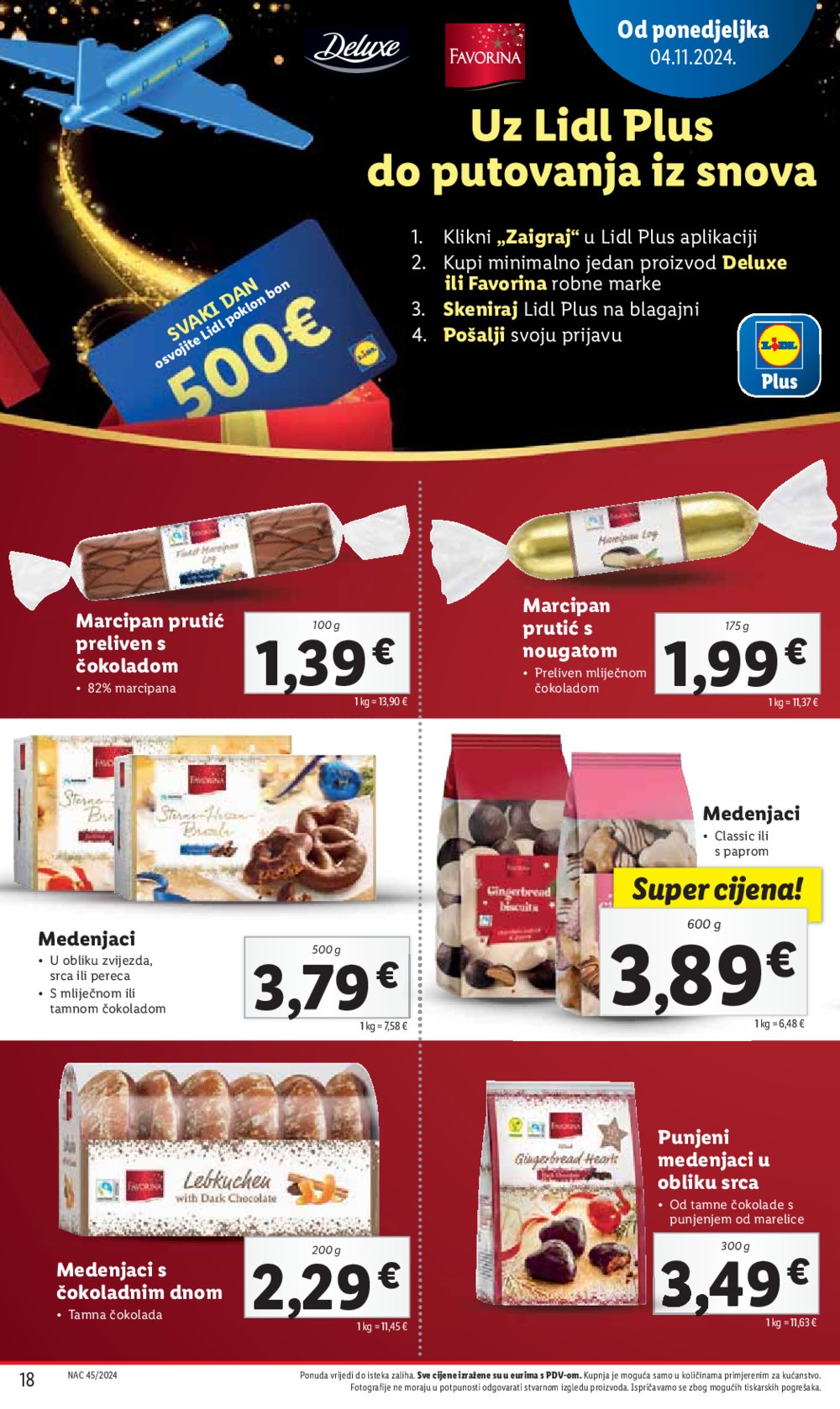 Lidl Super Ponuda od ponedjeljka 04.11. - 10.11.2024. 