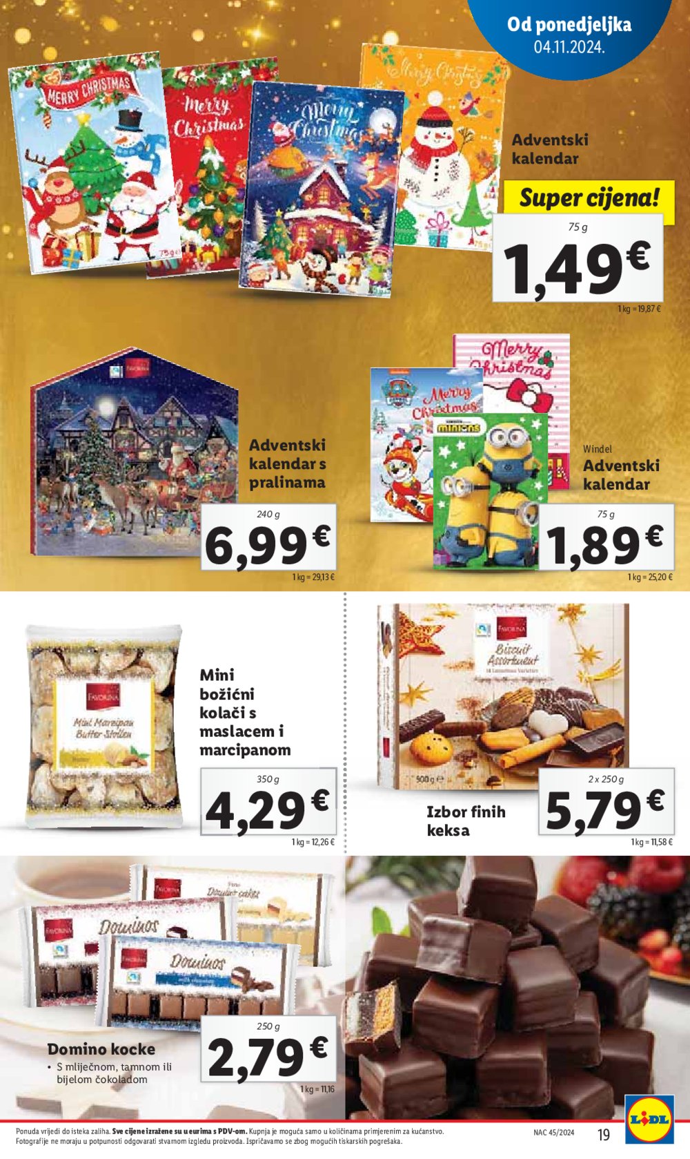 Lidl Super Ponuda od ponedjeljka 04.11. - 10.11.2024. 