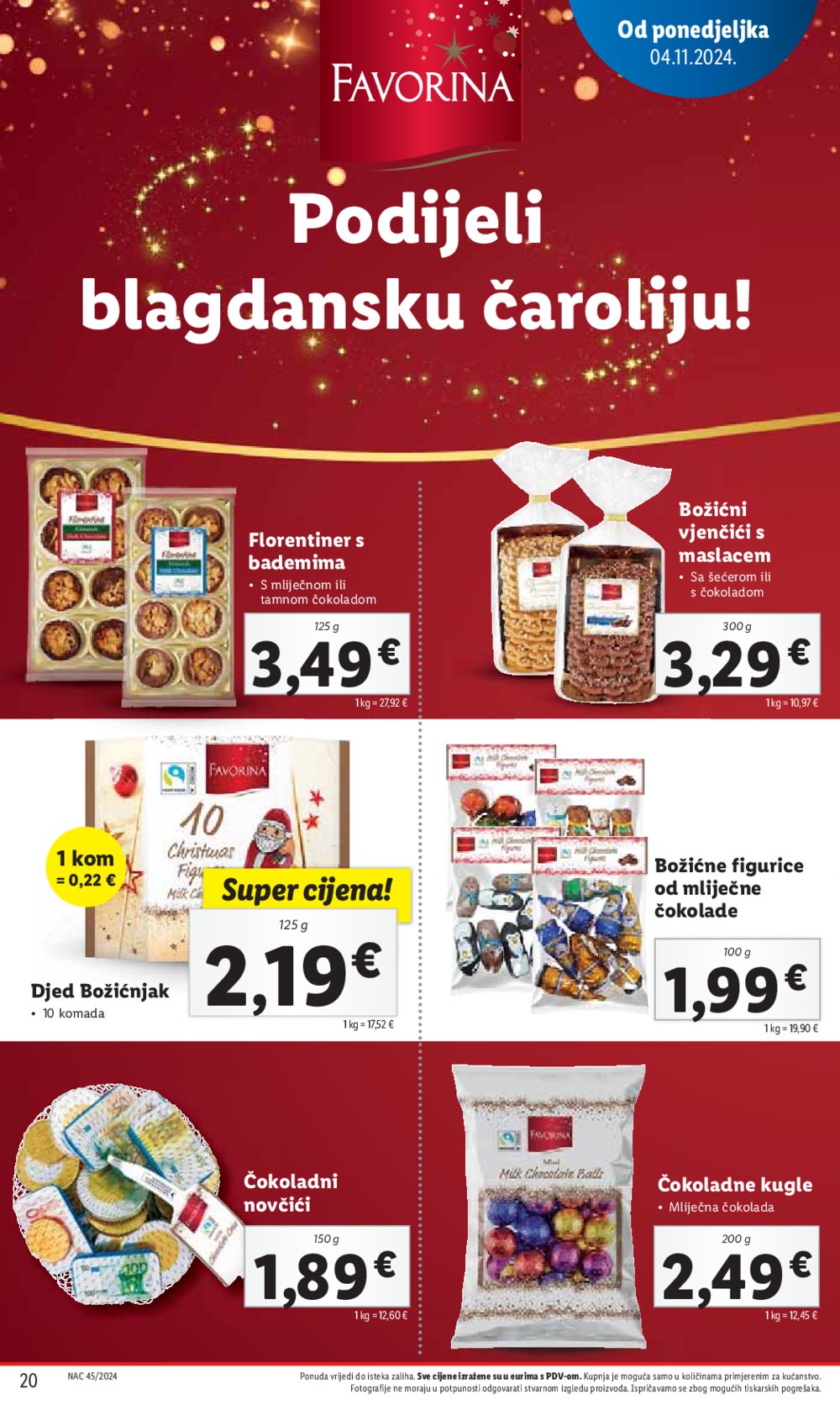 Lidl Super Ponuda od ponedjeljka 04.11. - 10.11.2024. 