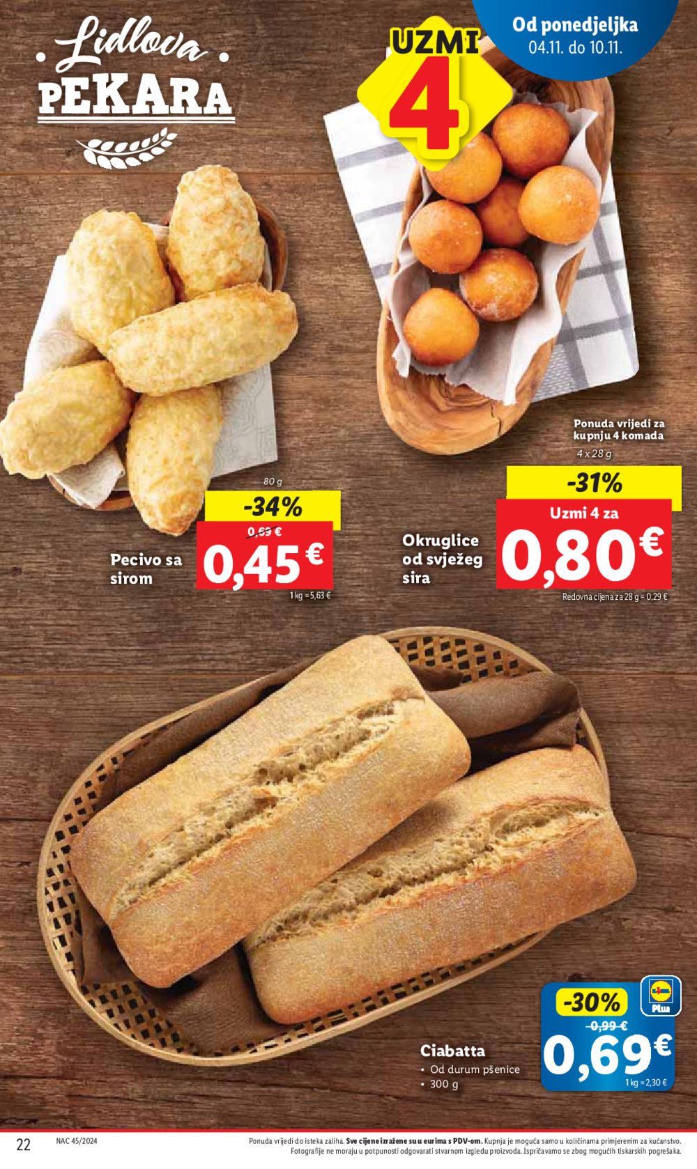 Lidl Super Ponuda od ponedjeljka 04.11. - 10.11.2024. 