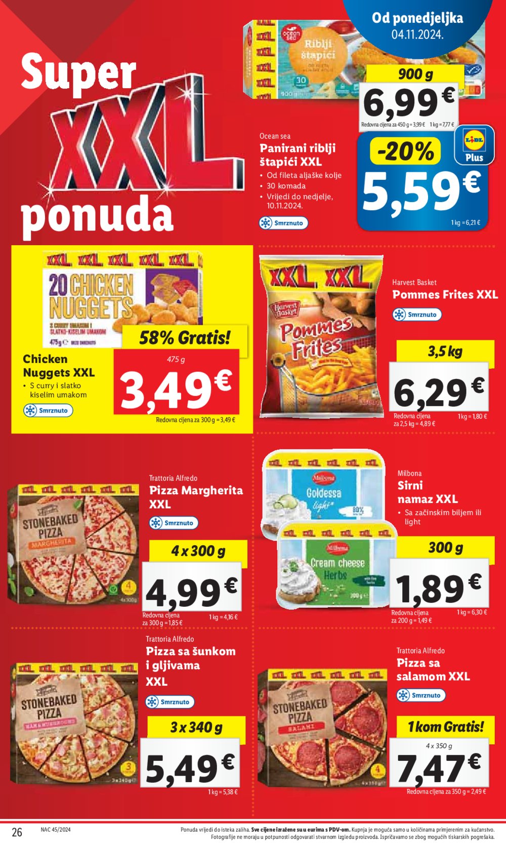 Lidl Super Ponuda od ponedjeljka 04.11. - 10.11.2024. 