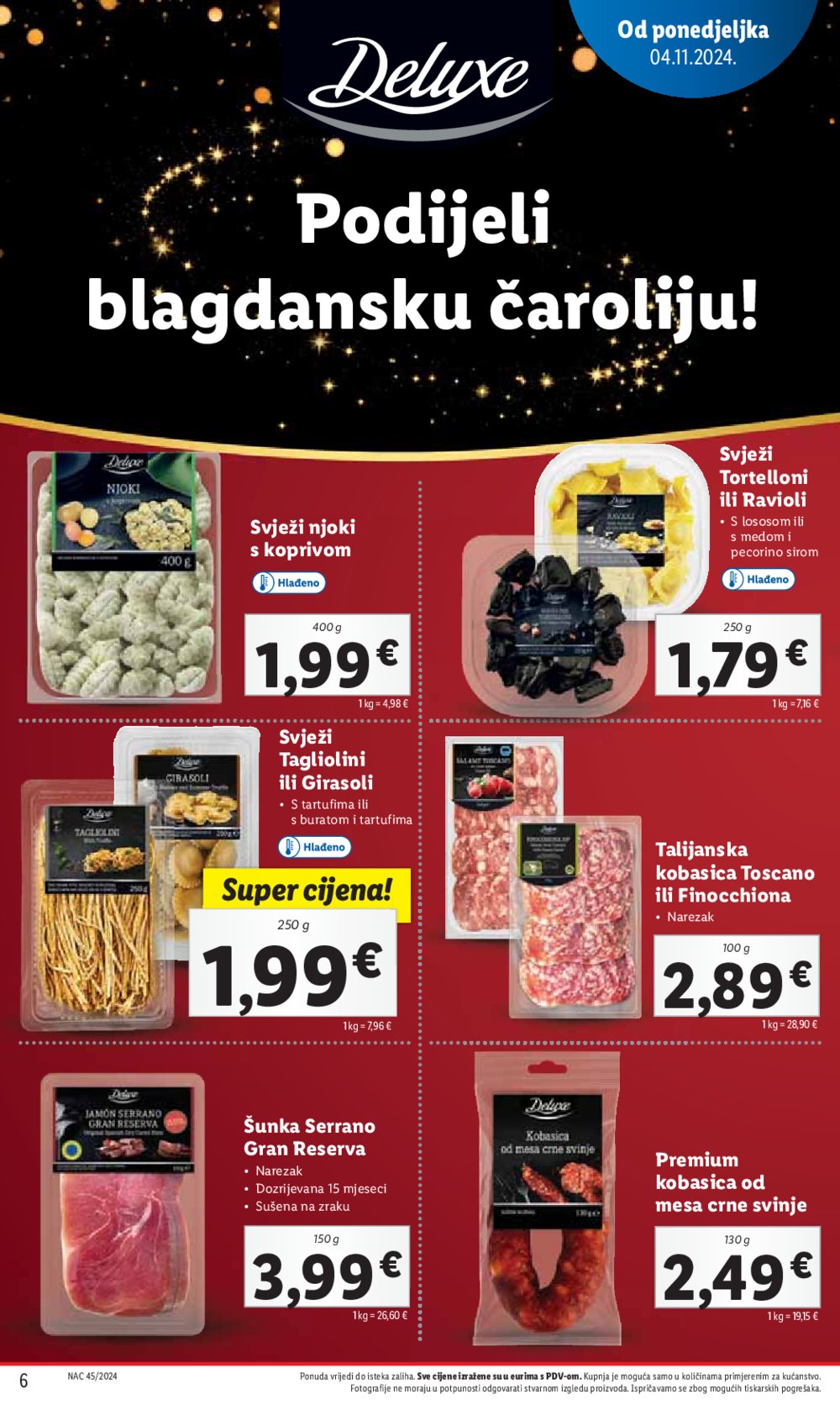 Lidl Super Ponuda od ponedjeljka 04.11. - 10.11.2024. 