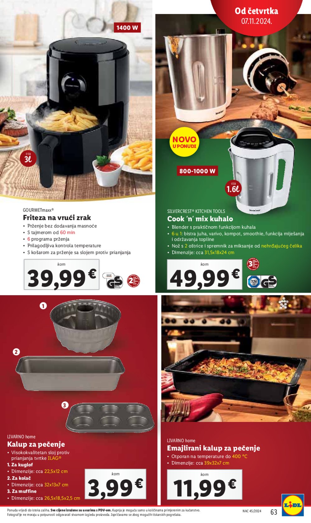 Lidl Super Ponuda od ponedjeljka 04.11. - 10.11.2024. 