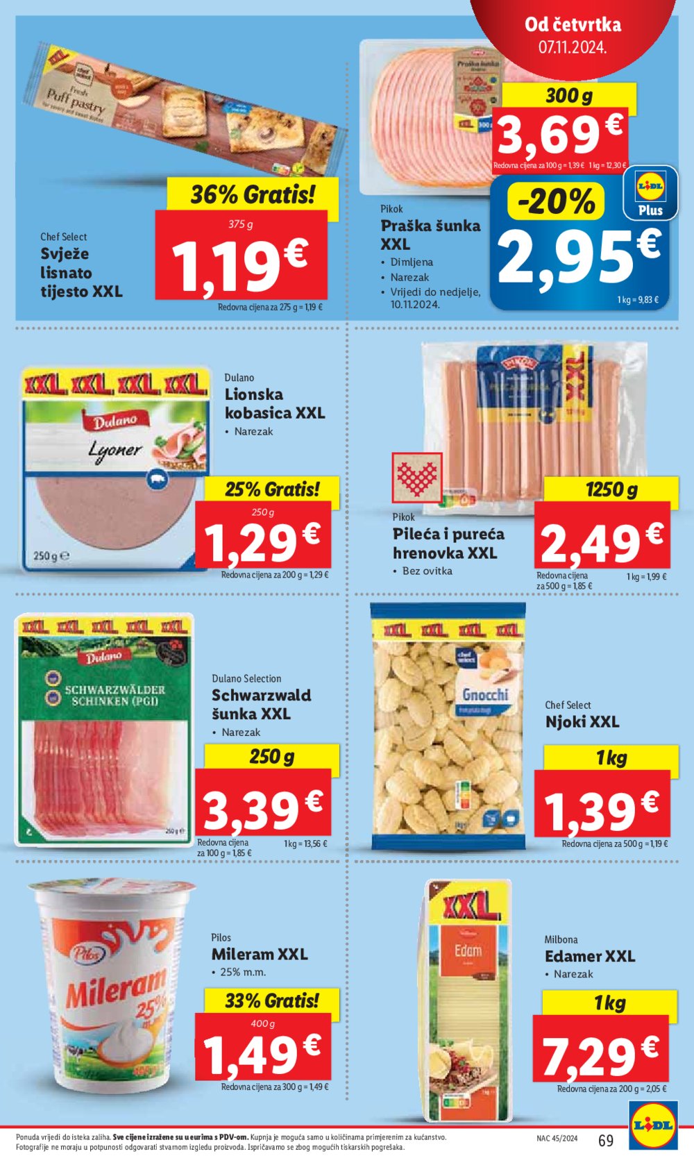 Lidl Super Ponuda od ponedjeljka 04.11. - 10.11.2024. 