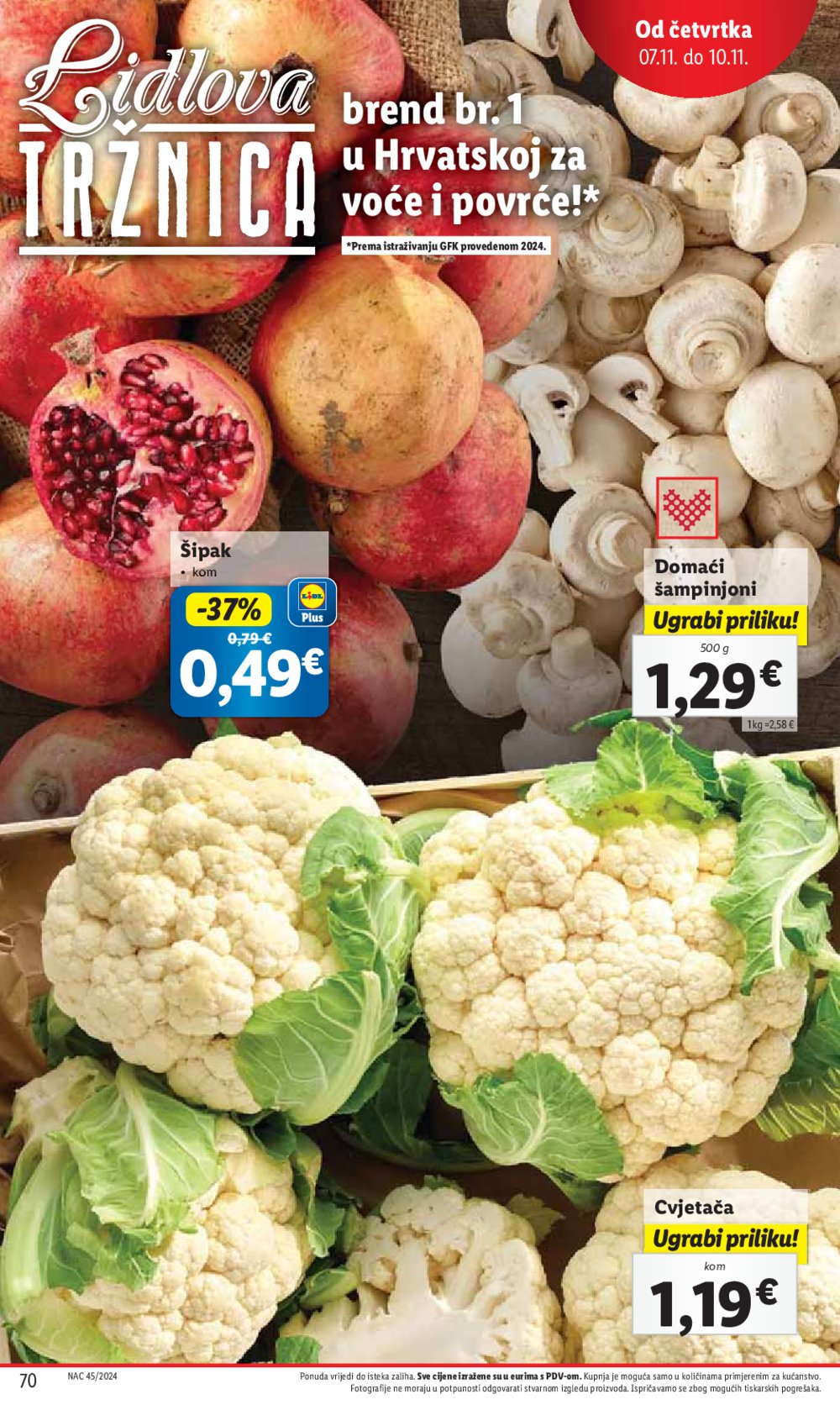 Lidl Super Ponuda od ponedjeljka 04.11. - 10.11.2024. 