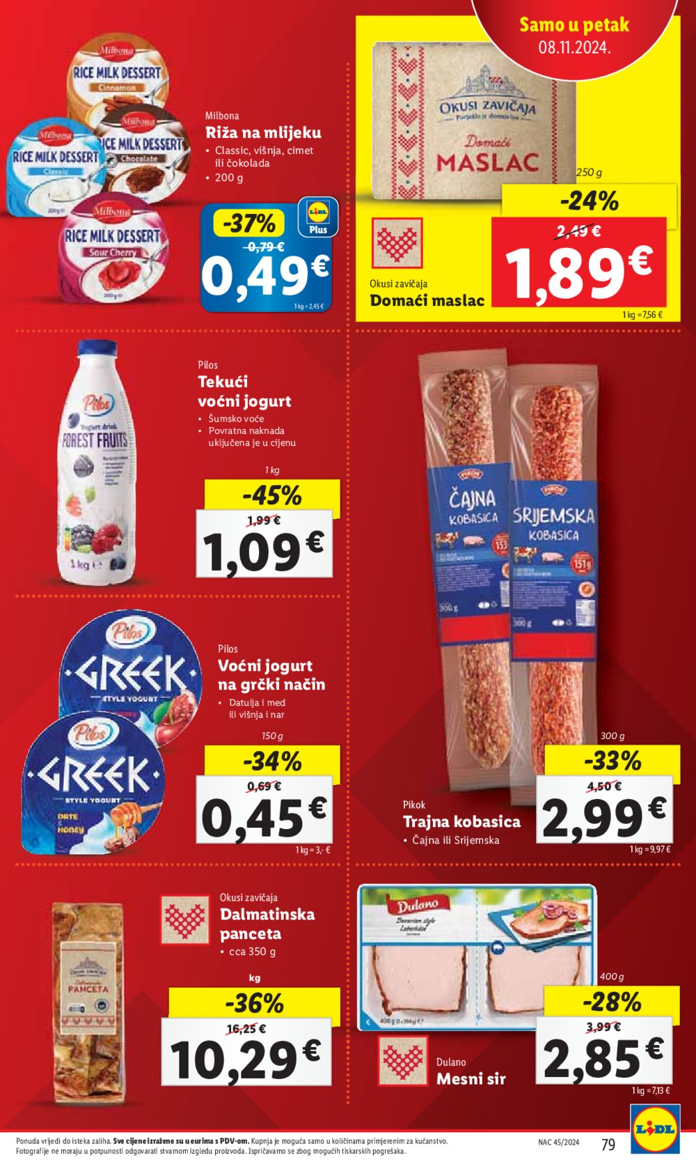 Lidl Super Ponuda od ponedjeljka 04.11. - 10.11.2024. 