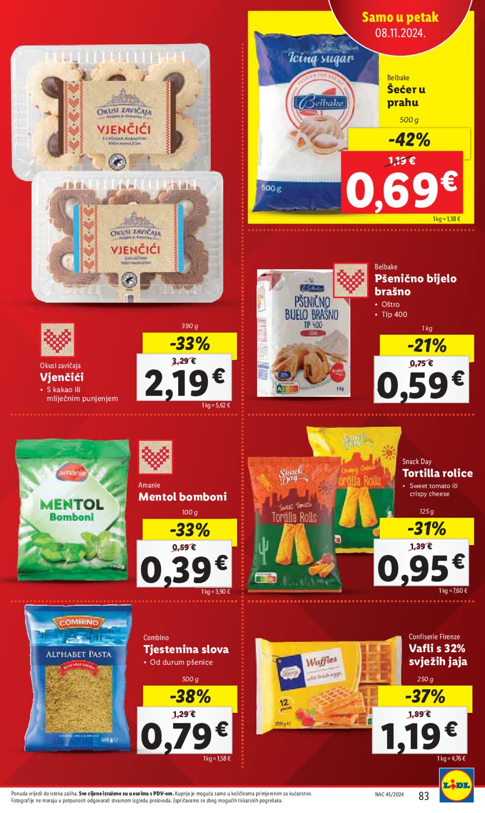 Lidl Super Ponuda od ponedjeljka 04.11. - 10.11.2024. 