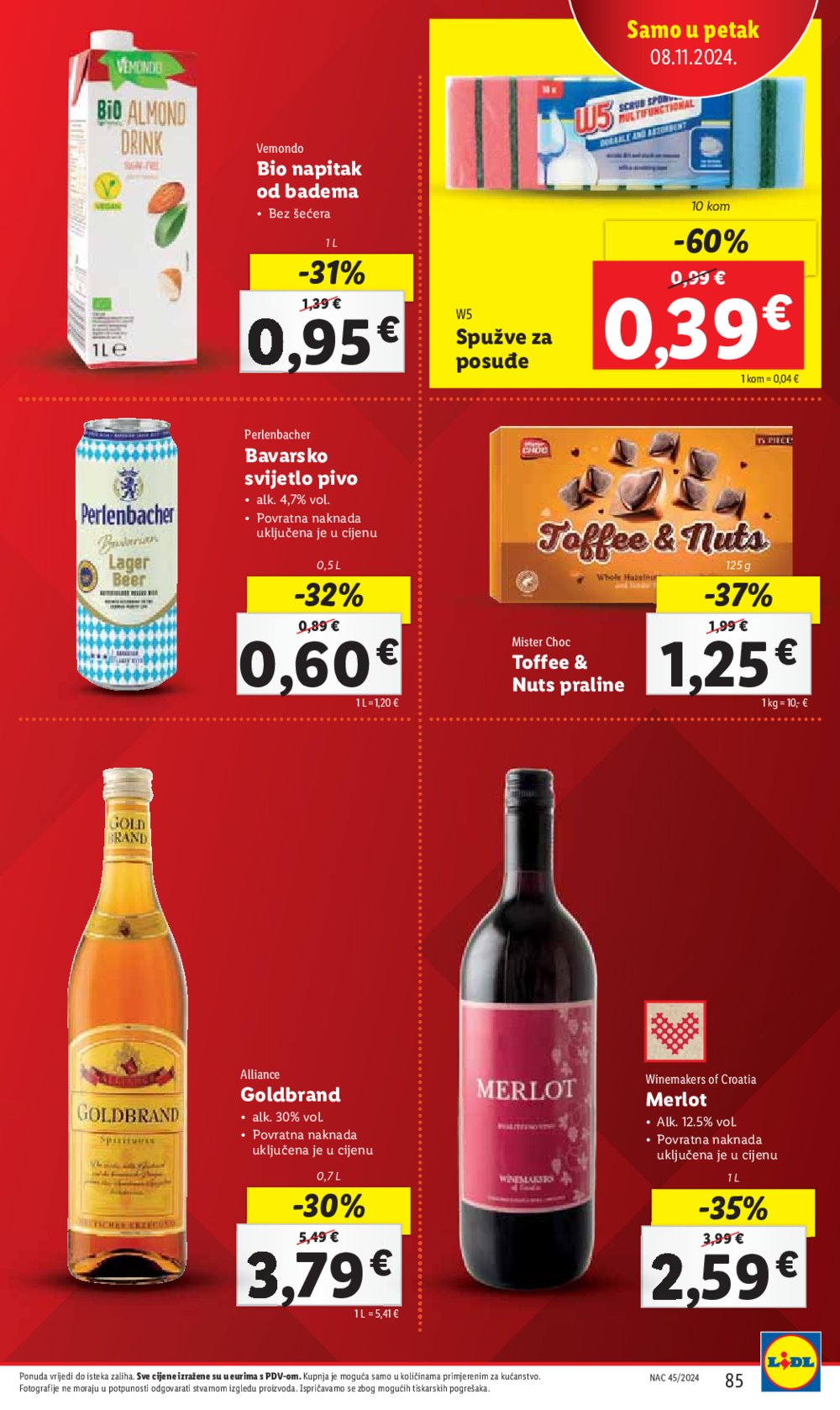 Lidl Super Ponuda od ponedjeljka 04.11. - 10.11.2024. 