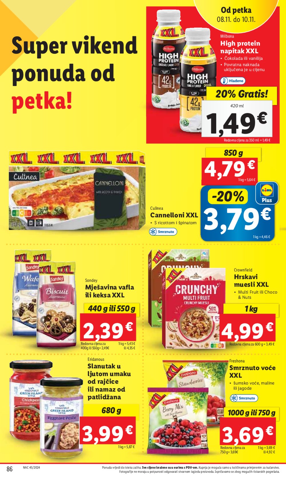 Lidl Super Ponuda od ponedjeljka 04.11. - 10.11.2024. 