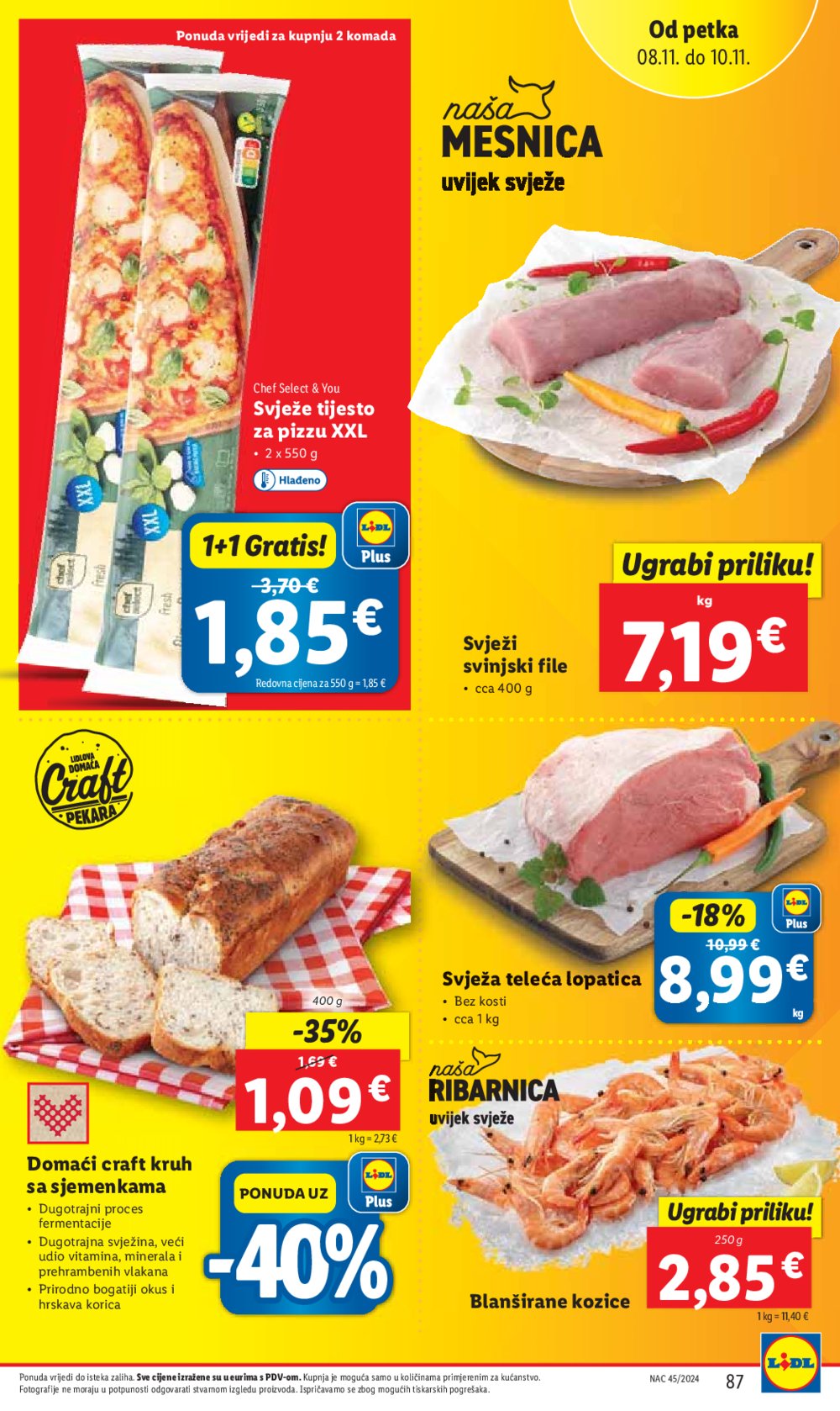 Lidl Super Ponuda od ponedjeljka 04.11. - 10.11.2024. 