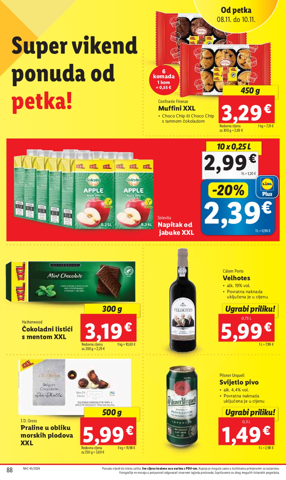 Lidl Super Ponuda od ponedjeljka 04.11. - 10.11.2024. 