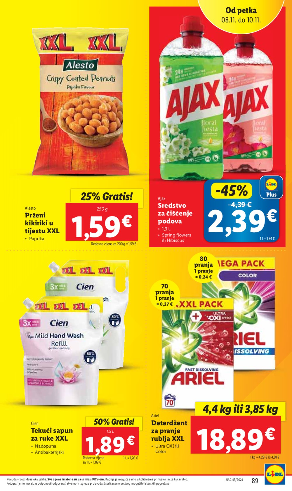 Lidl Super Ponuda od ponedjeljka 04.11. - 10.11.2024. 