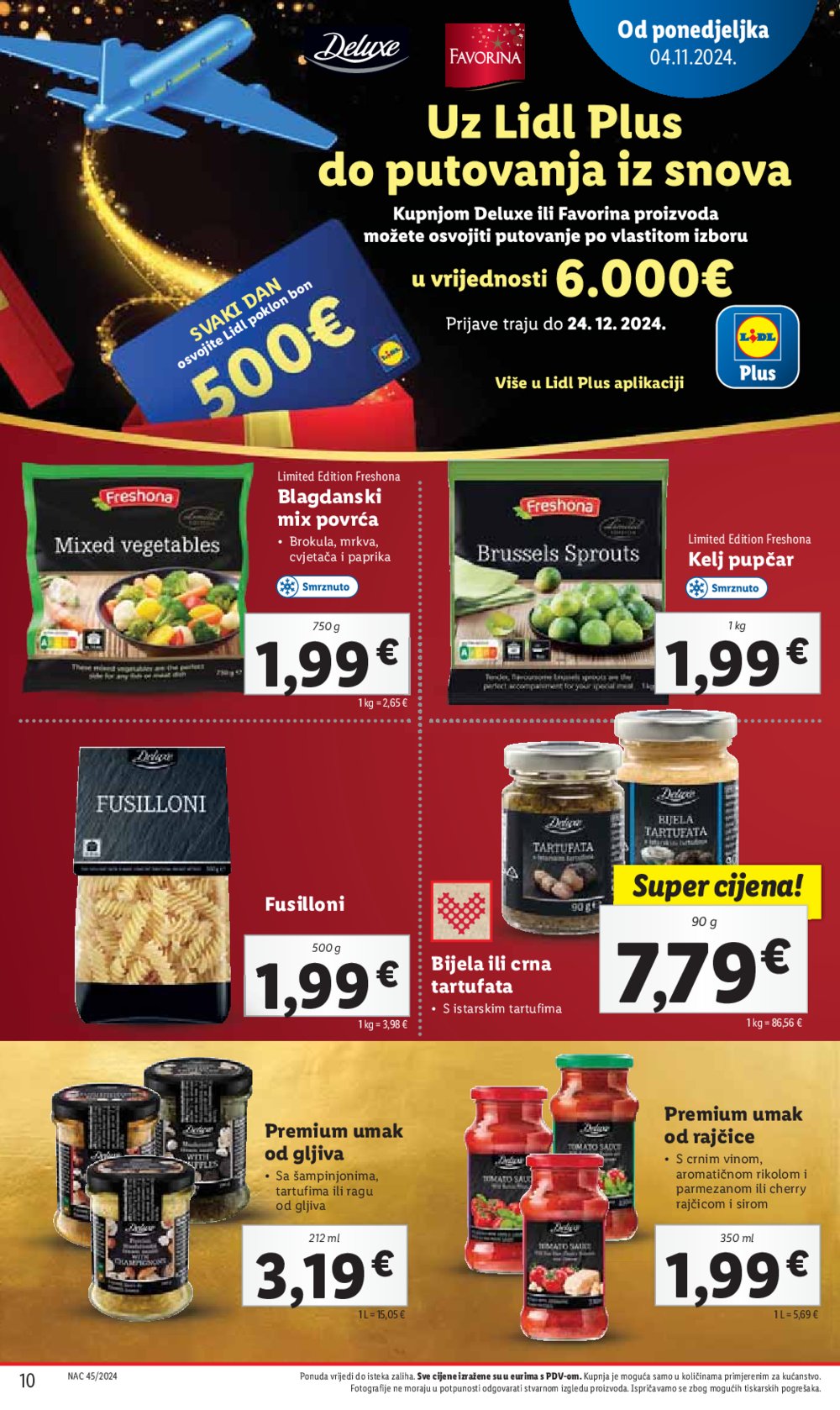 Lidl Super Ponuda od ponedjeljka 04.11. - 10.11.2024. 