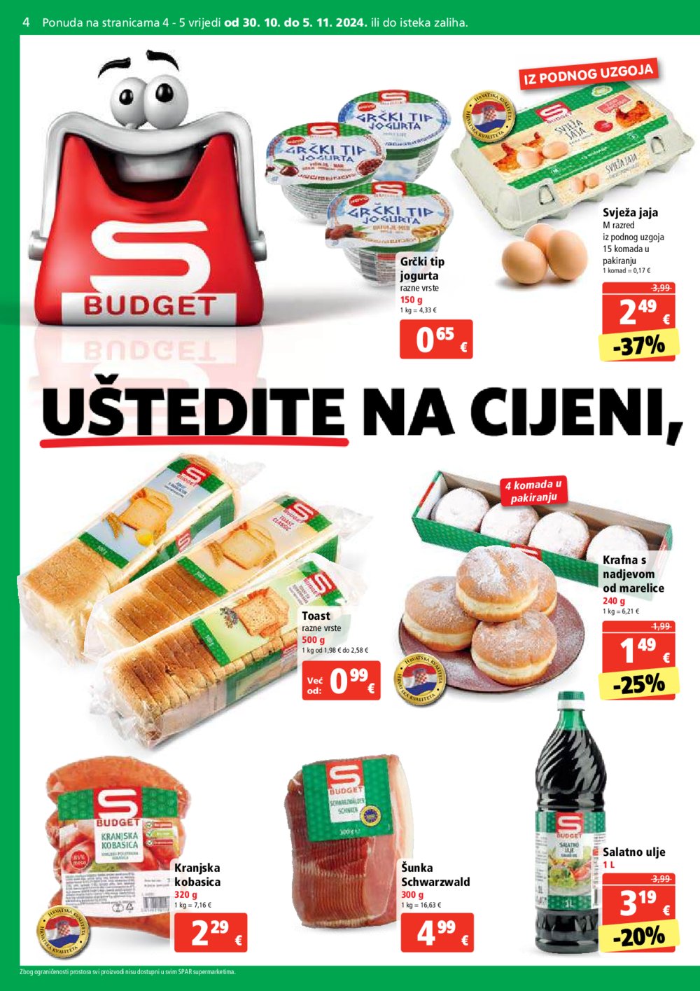 SPAR katalog Akcija 30.10.-05.11.2024.